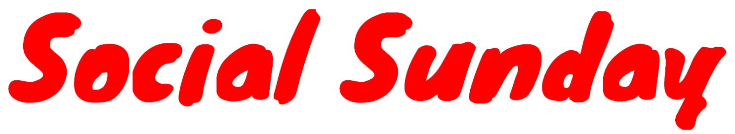 Social Sunday logo i rød