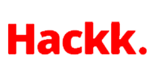 Hackk. logo i rød