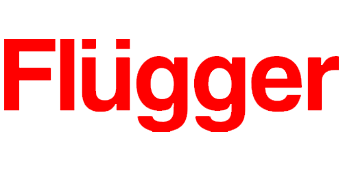 Flügger farvers logo i rød