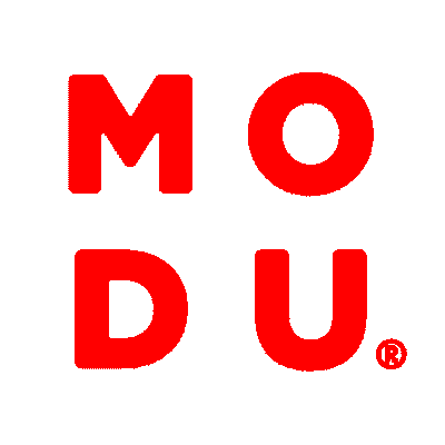 modu logo i rød